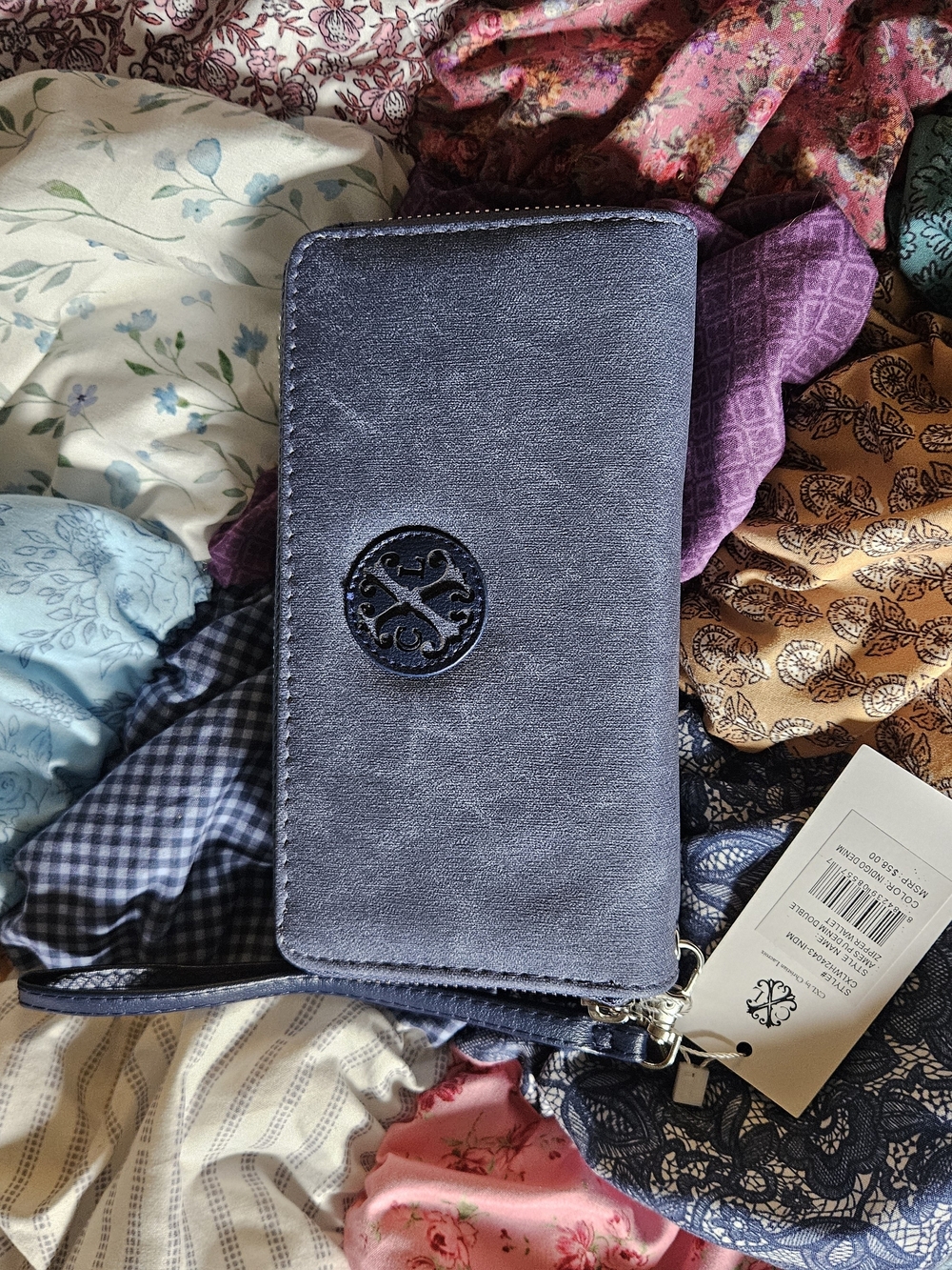 CXL Navy Blue Wristlet Wallet